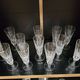 12 Saint-Louis Guernesey model champagne flutes in cut crystal