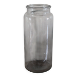 Vase grand flacon ancien verre transparent