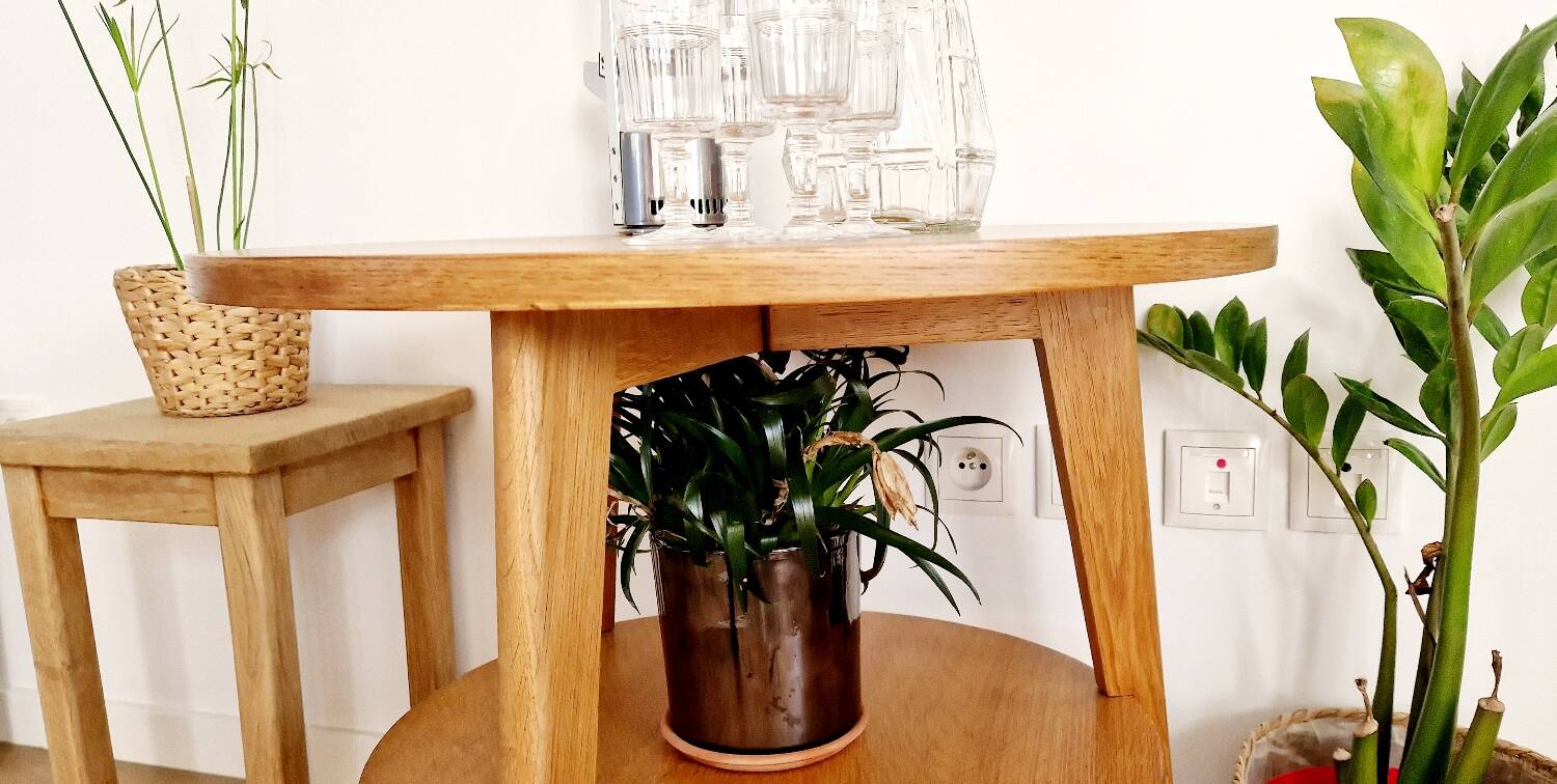 Scandinavian style side table from the 50s