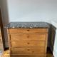 20th century Louis Philippe style wood and marble chest of drawers