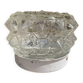 Mini plafonnier en verer moulé , années 70
