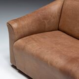 De Sede DS-47 bullhide leather sofa, Switzerland, 1970s