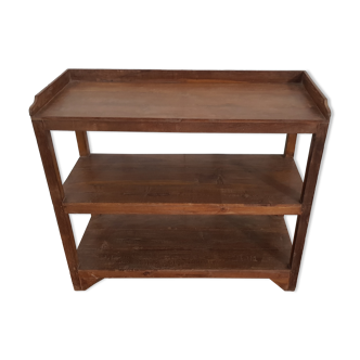 Burmese teak administration shelf