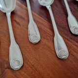 Christofle, Paris - Set of 8 dessert spoons - Vendôme model (Louis XIV style) - in metal