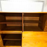 Scandinavian high enfilade 1960 solid teak