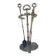 Nécessaire de cheminée en bronze