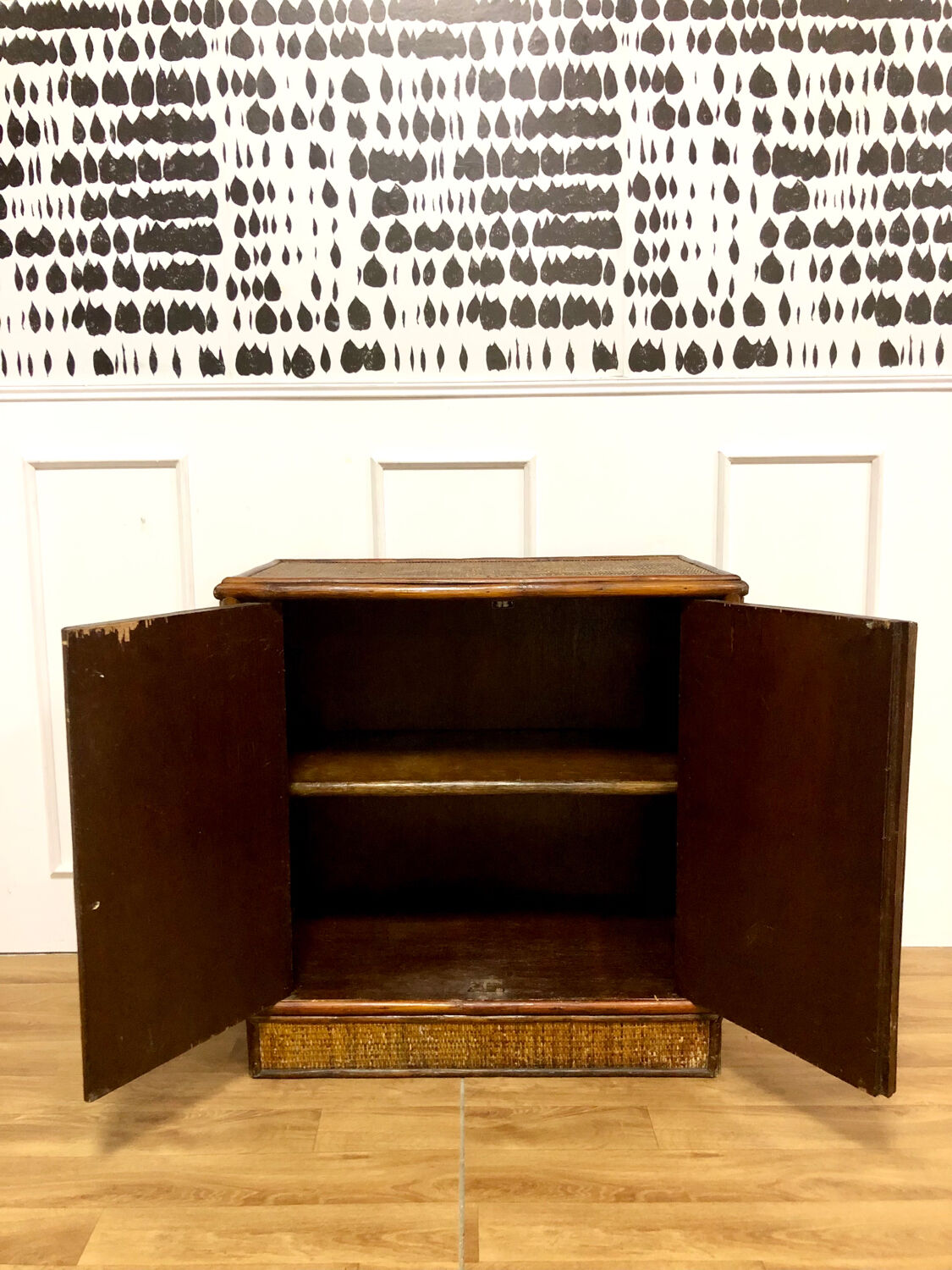 Vintage rattan sideboard