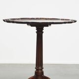 Antique 19th-Century English Wine/Tilt-Top Table with One-Piece Top