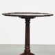Table à vin anglaise antique du XIXe siècle avec plateau monobloc