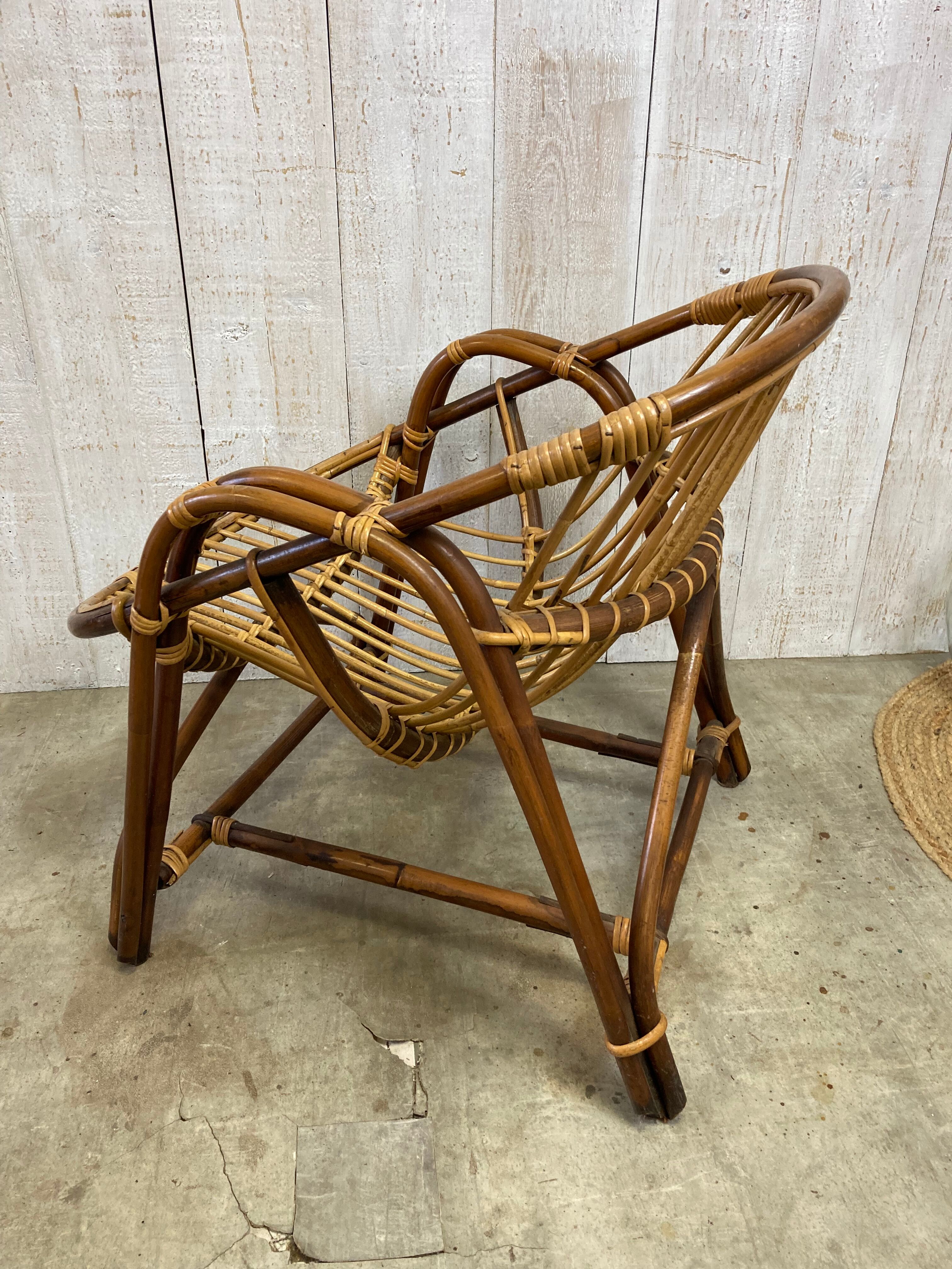 Pair of rattan armchairs POP UP CHRISTMAS 2022