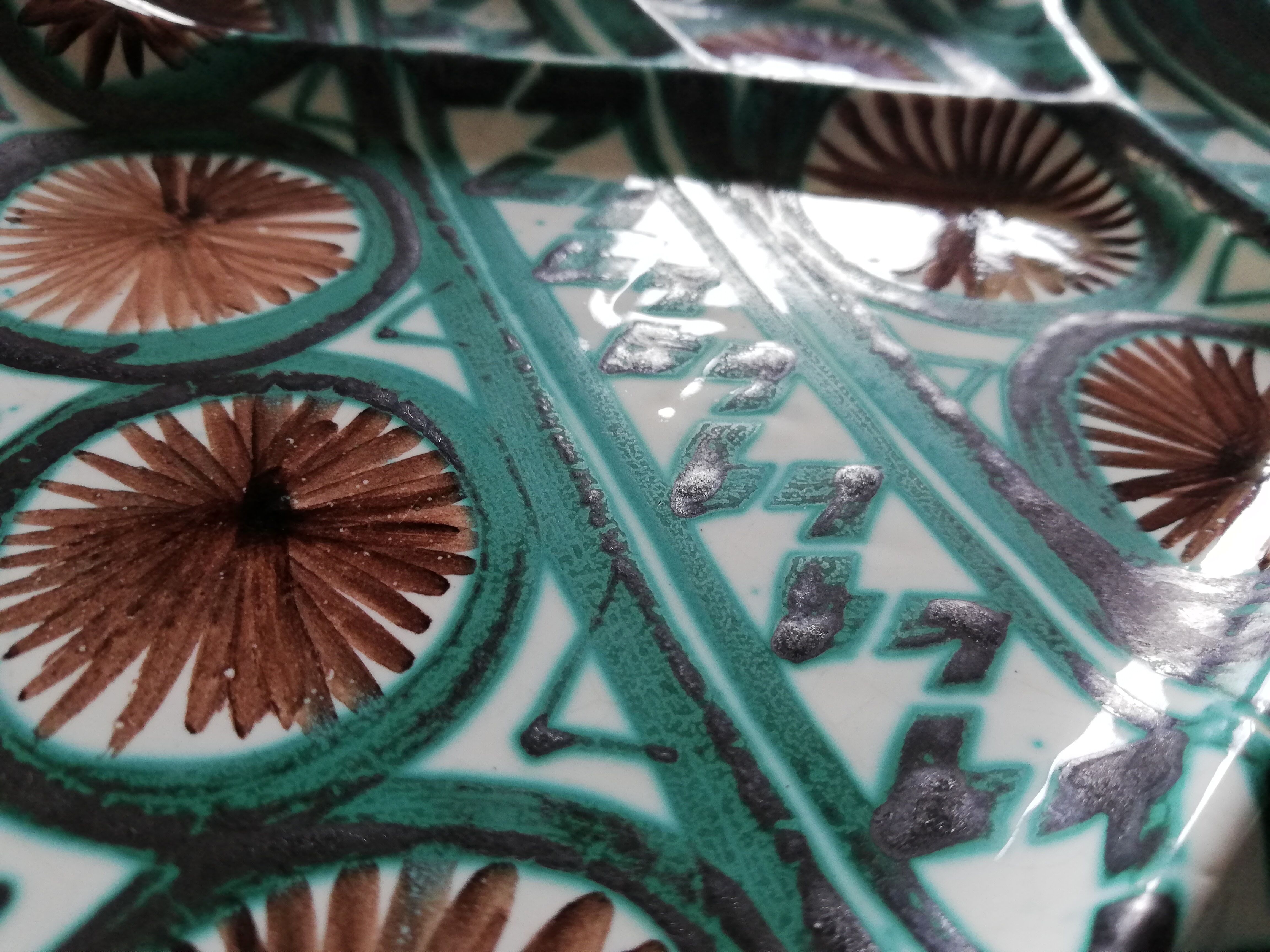 Set 6 compartment plates Robert Picault Vallauris