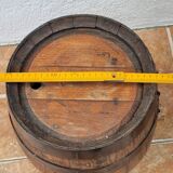 Barrel in oak surrounded by ancient metal, 38 cm
