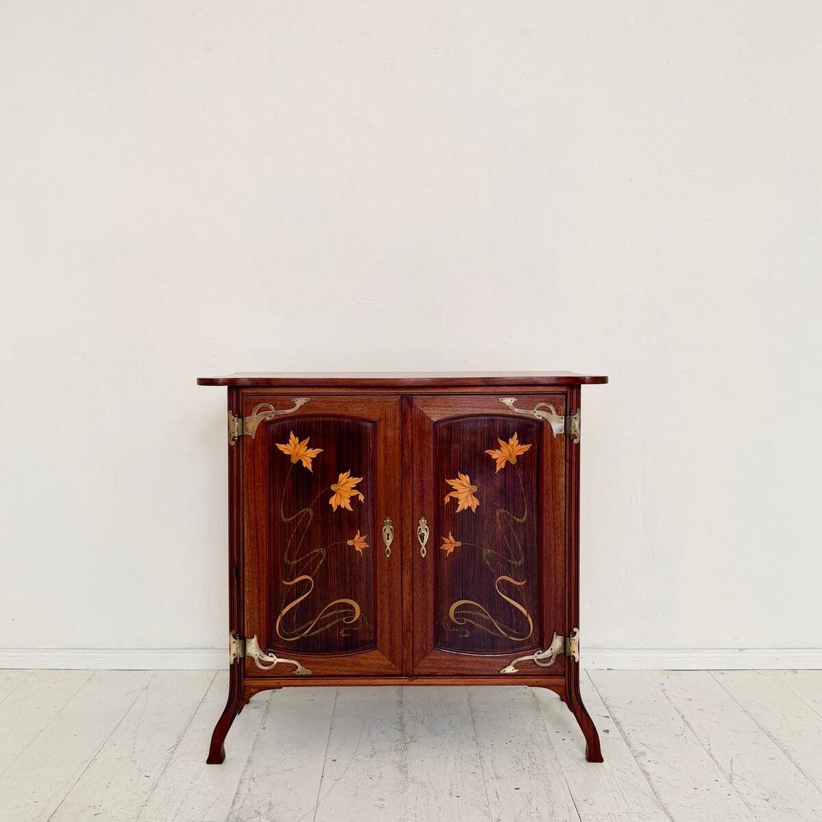 Art Nouveau Vertico Dresser with Flower Marquetry, France, 1905