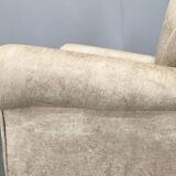 Italian Mid Century Velvet Lounge Armchair, 1950s