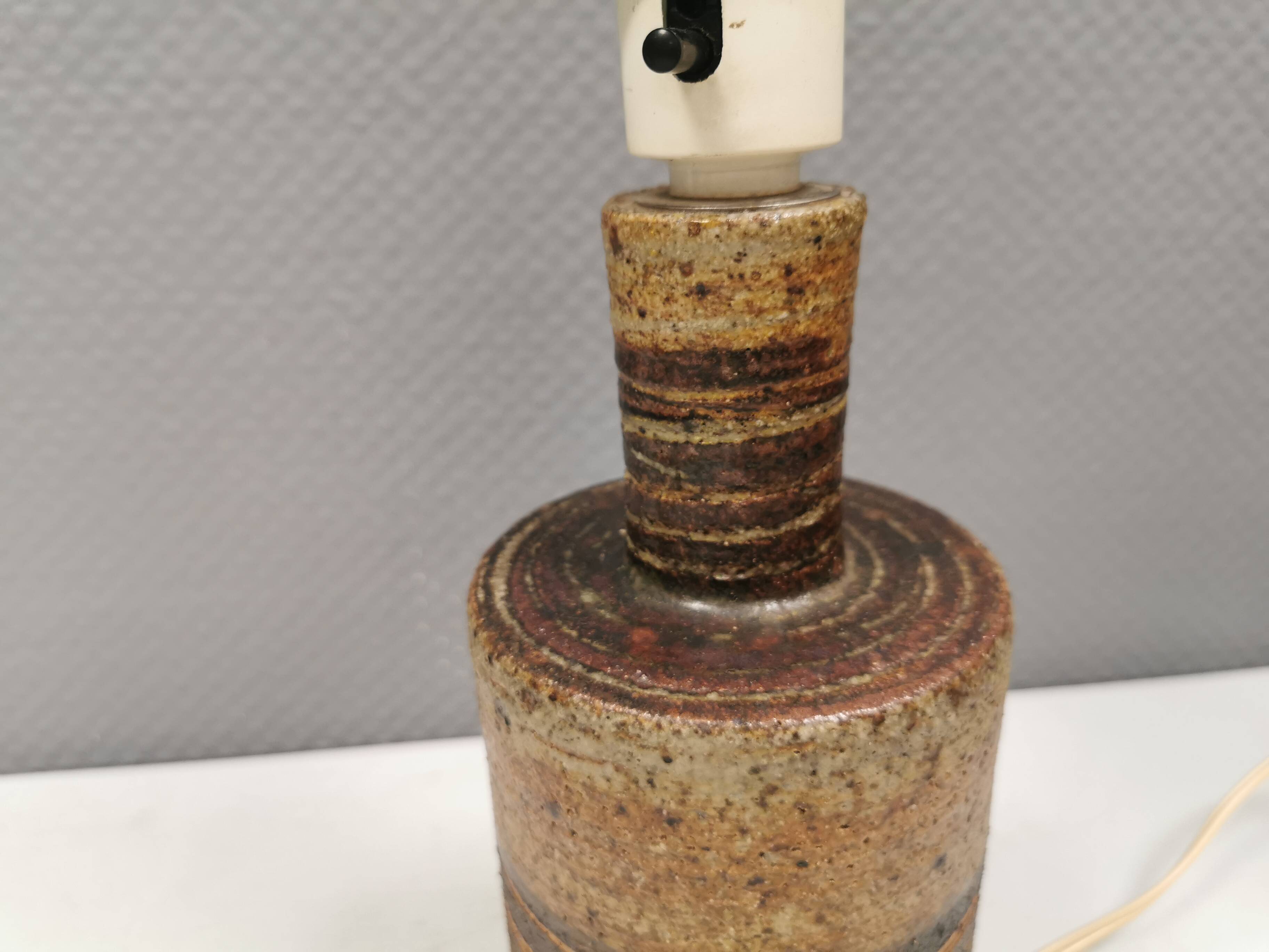 Beautiful Tue Poulsen table lamp in ceramic. Denmark 1970-80s