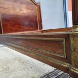 Napoleon bed in mahogany and gilded brass, Empire style