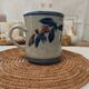Speckled enamelled stoneware jug signed Christine Robert