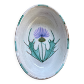 Small Vallauris dish with thistle