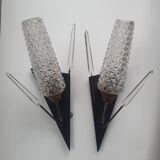 Pair of antique tulip arrow wall sconces