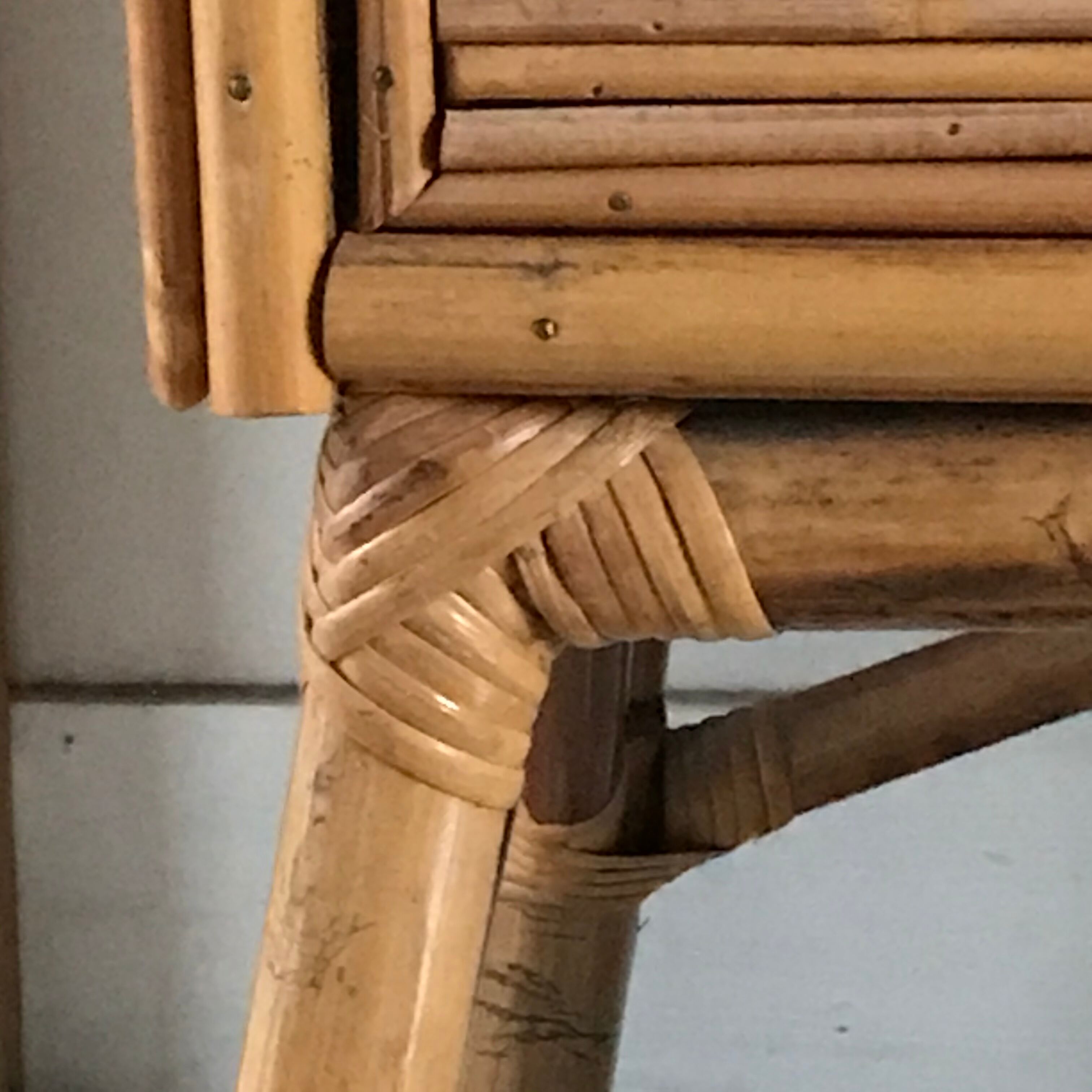 Rattan dresser from the 1950s