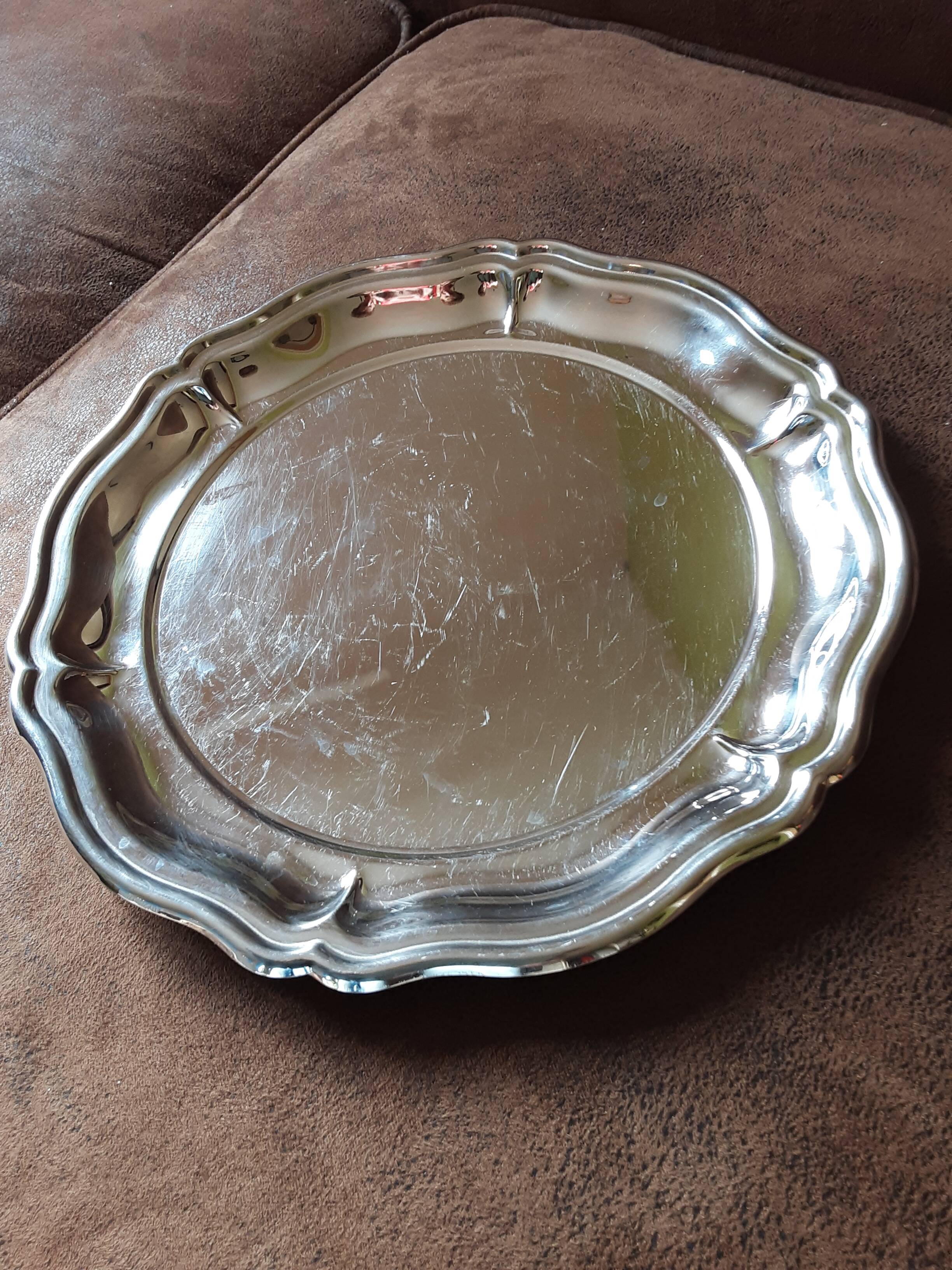 Lot de 2 plats inox  Jean Couzon
