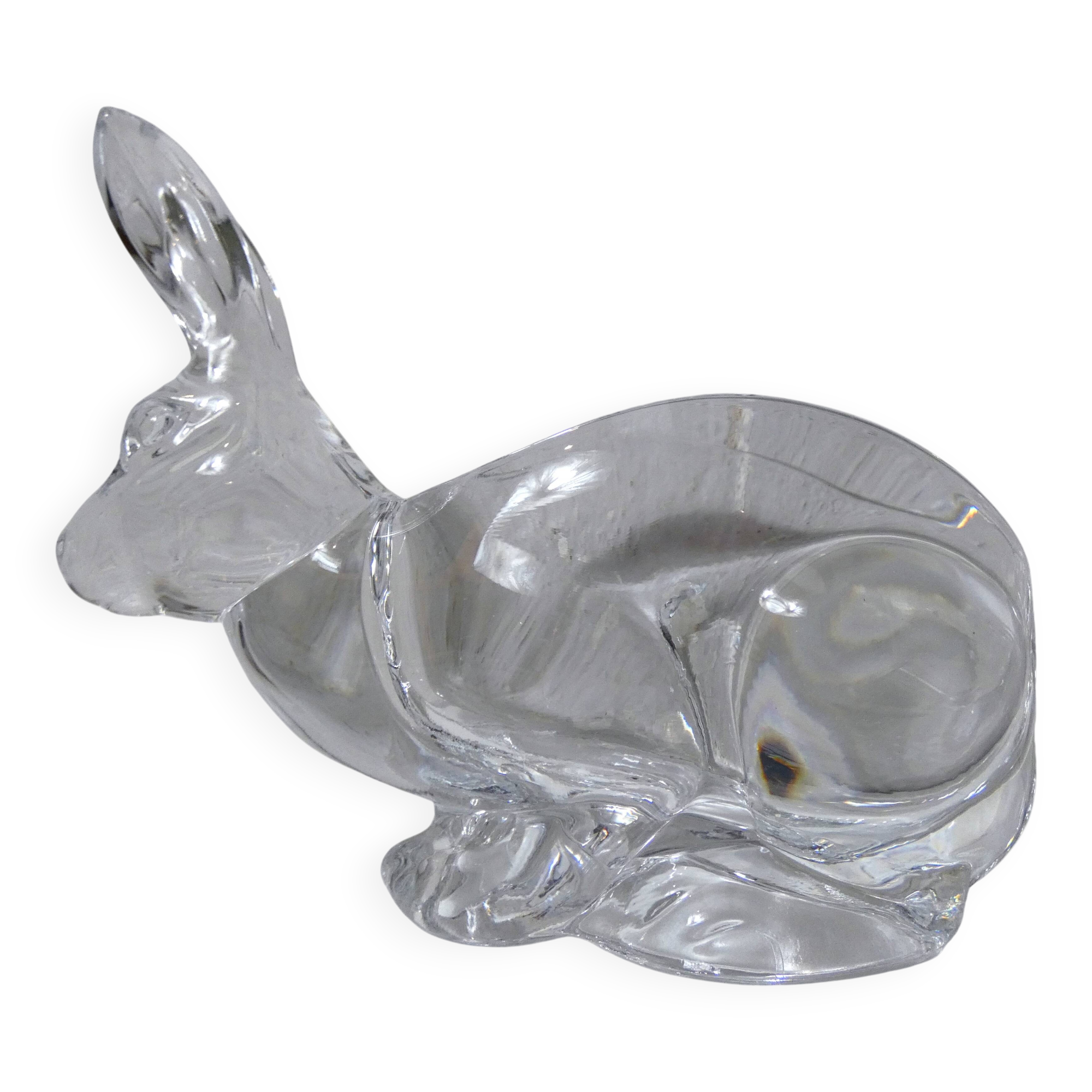 crystal rabbit trinket tray