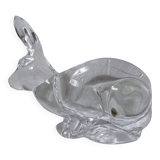 crystal rabbit trinket tray