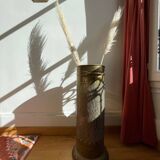 Gold metal umbrella stand
