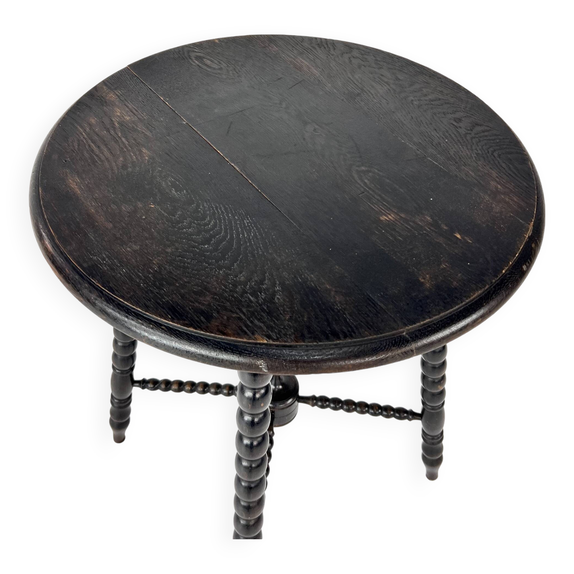 Dutch Antique Wengé Side Table, 1930s