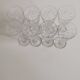 Service of 8 glass of Bohemian crystal wine
