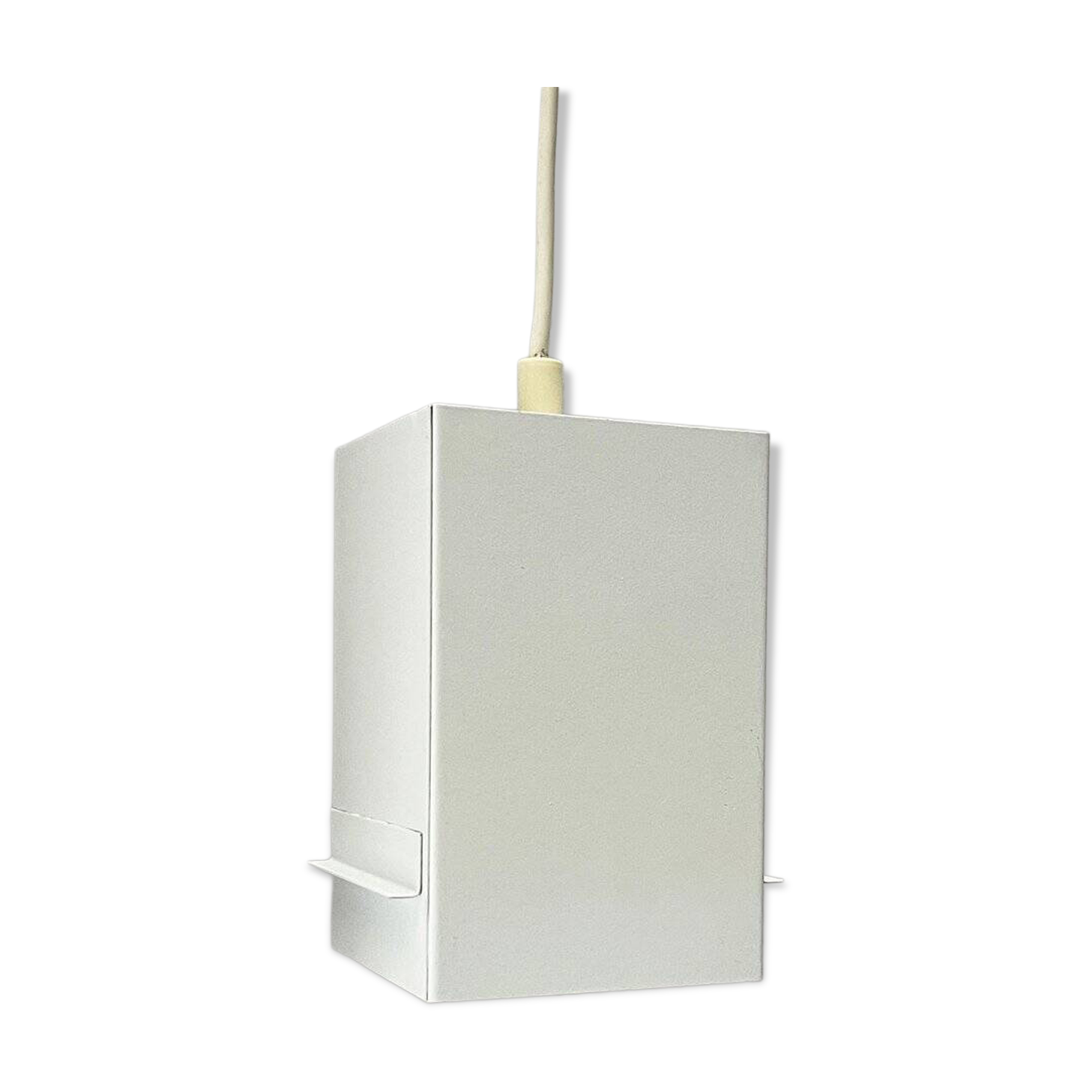 Minimalist cubic metal suspension, mid-century, 1960s.