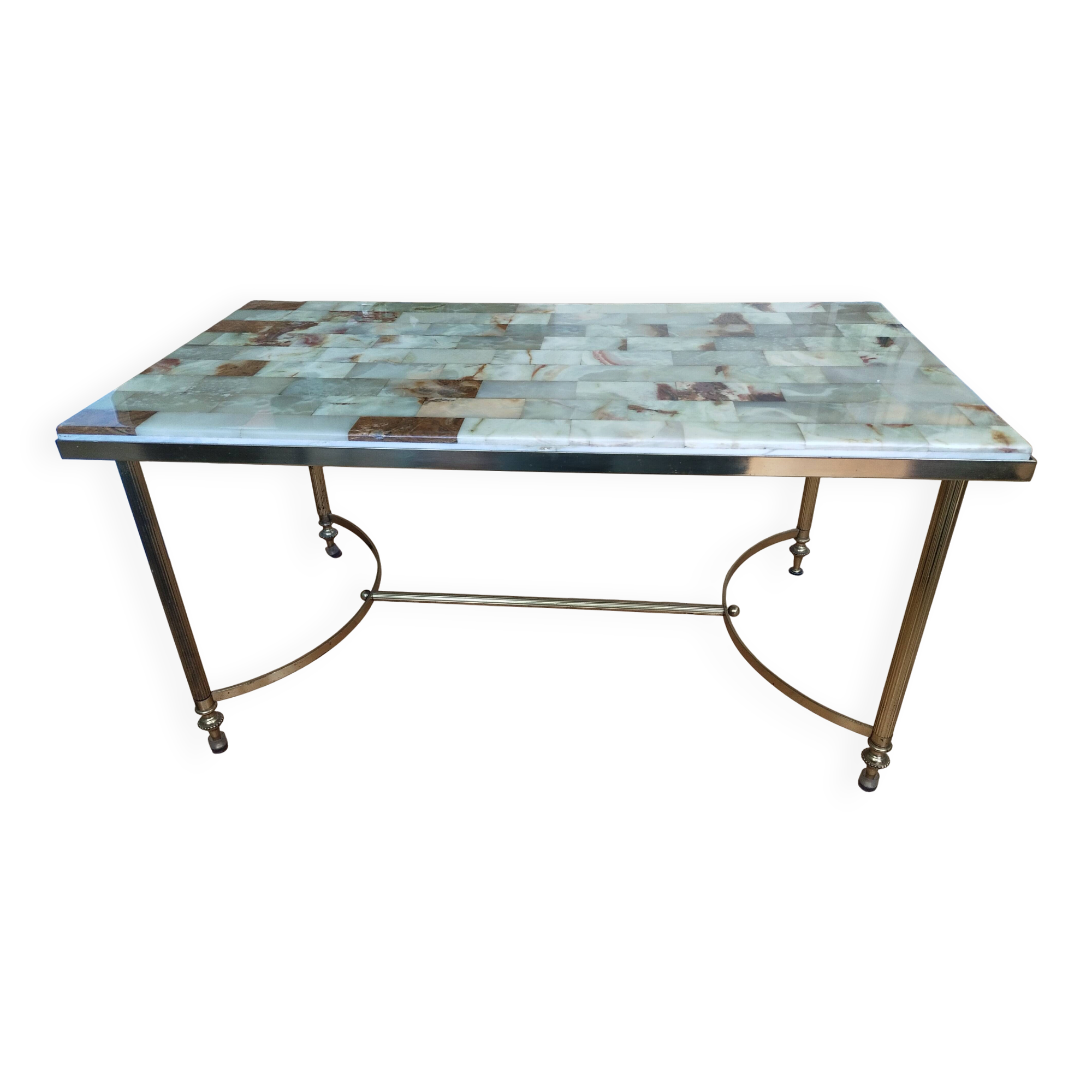 Vintage onyx coffee table