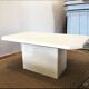 Travertine coffee table