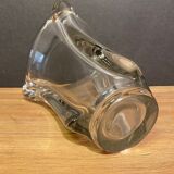 Lourd vase design en cristal de type Daum