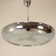 Lustre ovni en chrome Bauhaus / fonctionnaliste des années 1930 par Napako