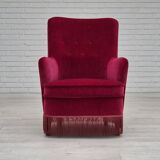 1970s, Danish easy chair, original very good condition, furniture velour.