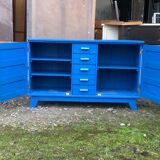 Buffet René Gabriel 1950 oak reconstruction