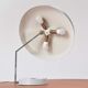 Mid-century German green vintage metal desk lamp with flexible lampshade
