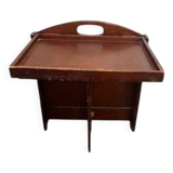Porte-revue modulable en bois teinté – Table d’appoint astucieuse