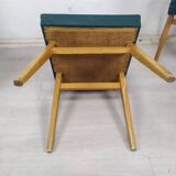 Chaises vintage bleu vert