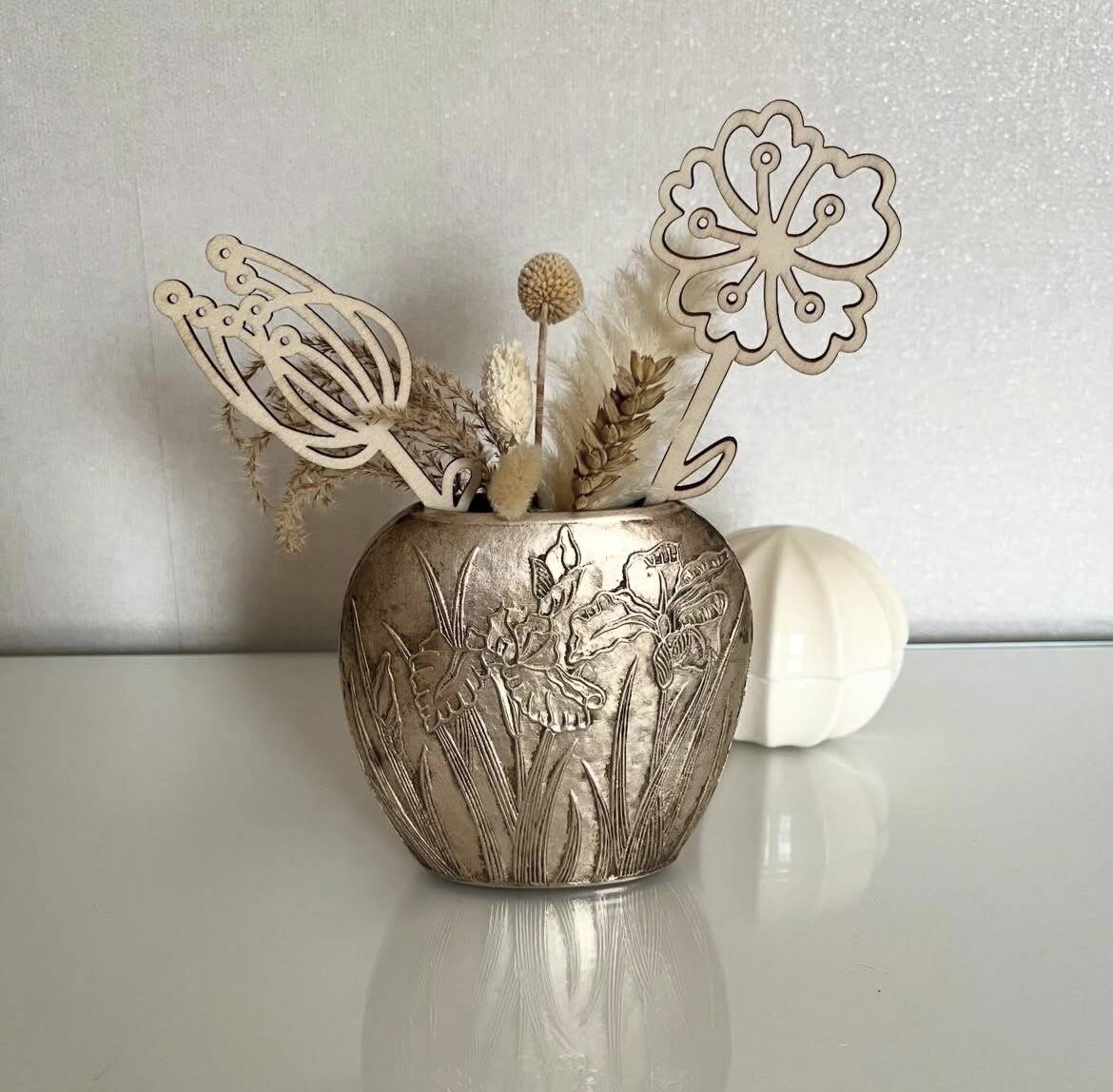 Vintage brass vase