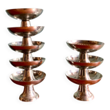Coupes à glace en inox 1970