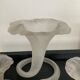 Trio of vintage soliflores vases in glass paste 70s
