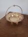 Fluted basket in copper brass