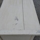 Old Parisian buffet 2 doors 2 drawers patinated white