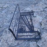 Art Deco wall coat rack