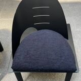 Pair of Patrice Bonneau designer chairs - Genexco Edition - 1980s