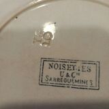 Set of 8 hazelnut Sarreguemines plates