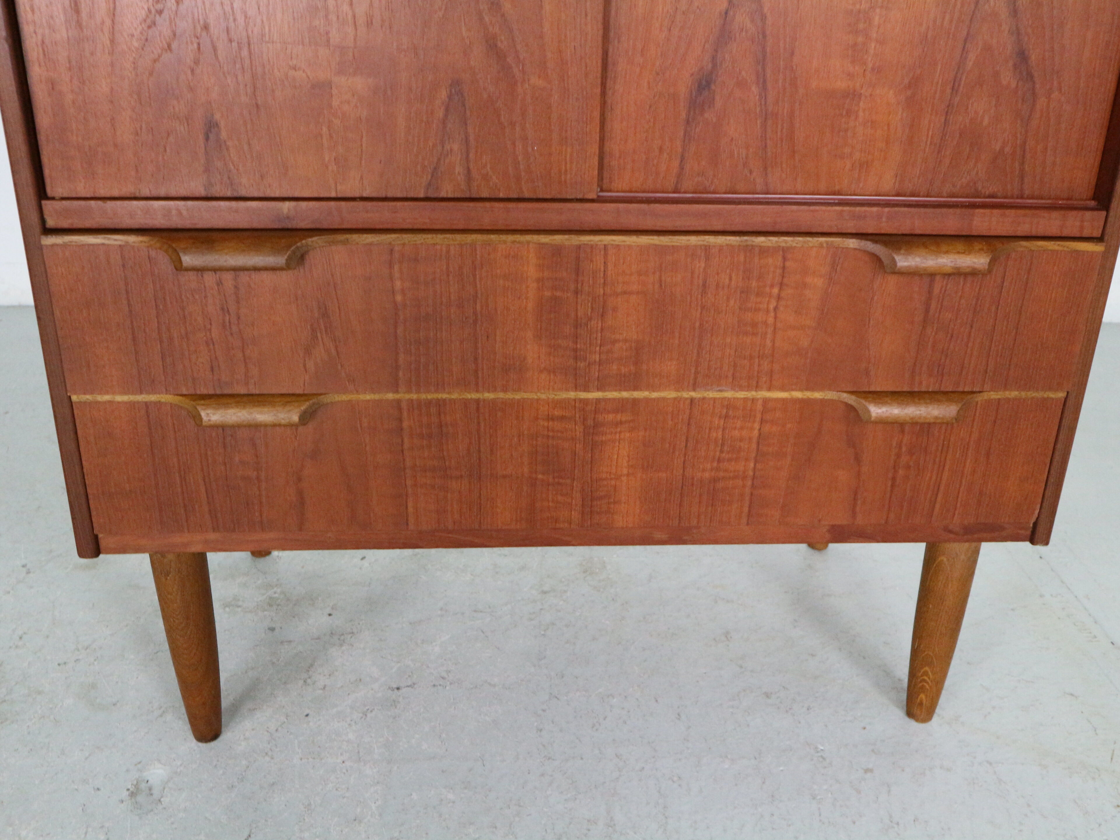 Mid- century modern  teak bookcase, cabinet, 1960 Denmark