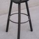 Set of Three Stained Blackened Mid-Century 'Marbella' Bar Stools